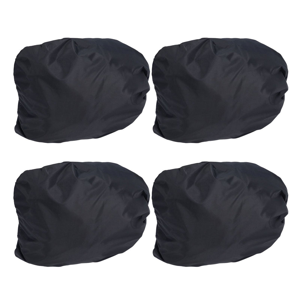 4PCS Car Rearview Mirror Protective Cover 190T Polyester Taffeta Faucet Frost Guard CoverBlack
