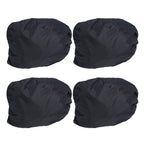 4PCS Car Rearview Mirror Protective Cover 190T Polyester Taffeta Faucet Frost Guard CoverBlack