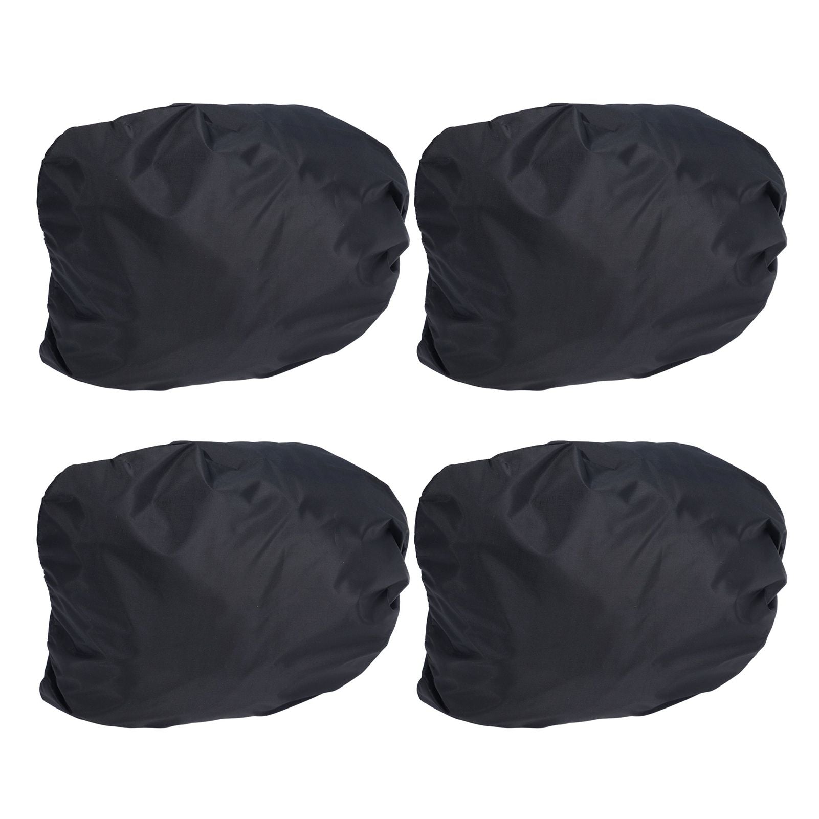 4PCS Car Rearview Mirror Protective Cover 190T Polyester Taffeta Faucet Frost Guard CoverBlack