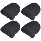 4PCS Car Rearview Mirror Protective Cover 190T Polyester Taffeta Faucet Frost Guard CoverBlack