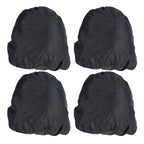 4PCS Car Rearview Mirror Protective Cover 190T Polyester Taffeta Faucet Frost Guard CoverBlack