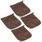 4PCS Car Rearview Mirror Protective Cover 190T Polyester Taffeta Faucet Frost Guard CoverBrown