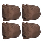 4PCS Car Rearview Mirror Protective Cover 190T Polyester Taffeta Faucet Frost Guard CoverBrown