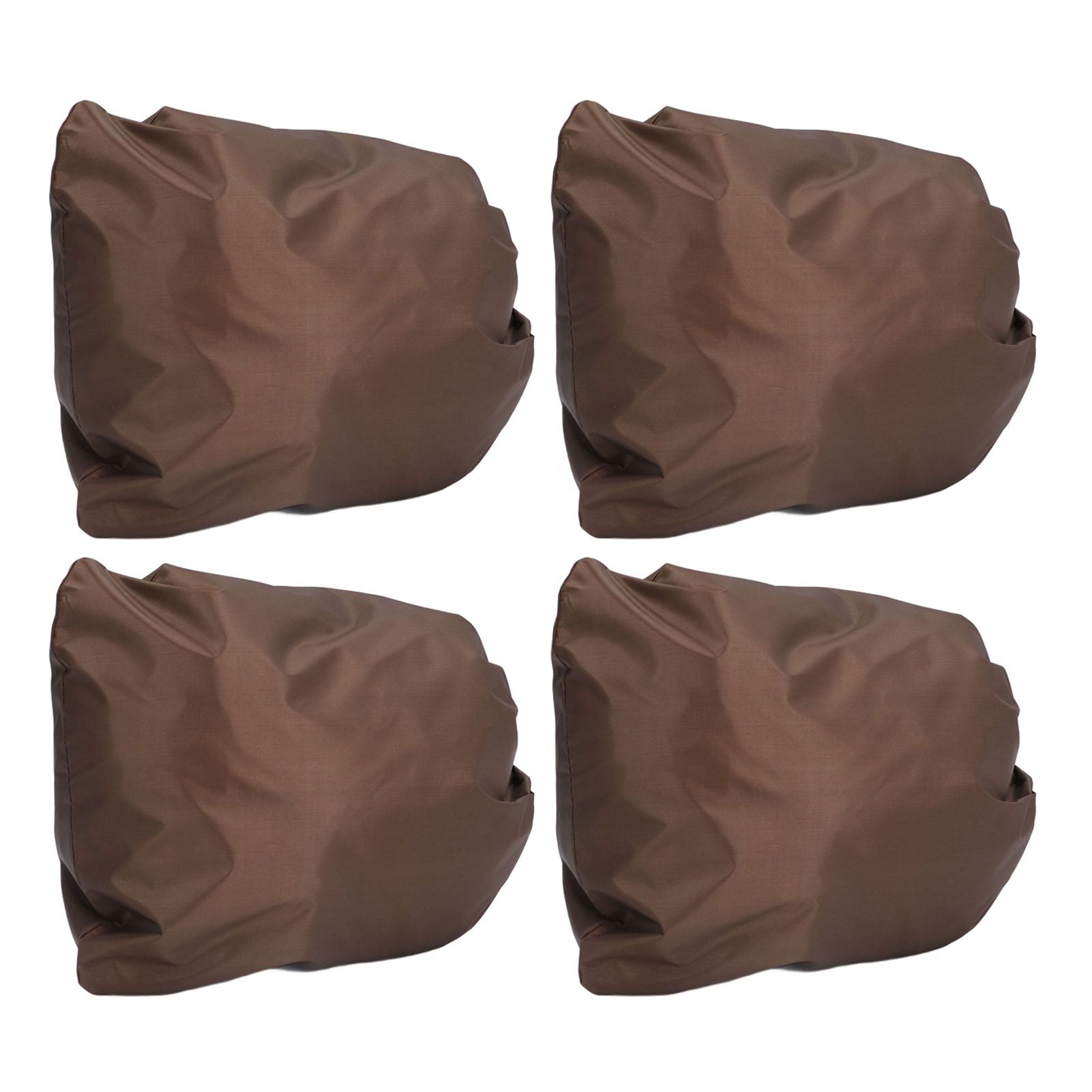 4PCS Car Rearview Mirror Protective Cover 190T Polyester Taffeta Faucet Frost Guard CoverBrown