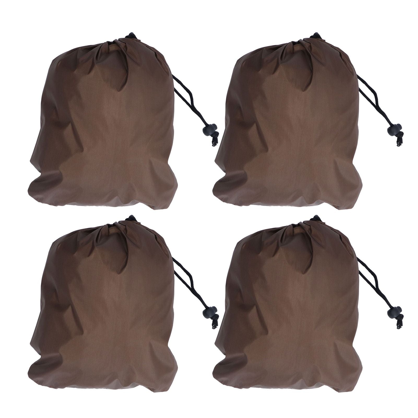 4PCS Car Rearview Mirror Protective Cover 190T Polyester Taffeta Faucet Frost Guard CoverBrown