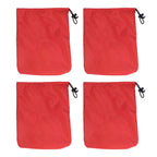 4PCS Car Rearview Mirror Protective Cover 190T Polyester Taffeta Faucet Frost Guard CoverRed