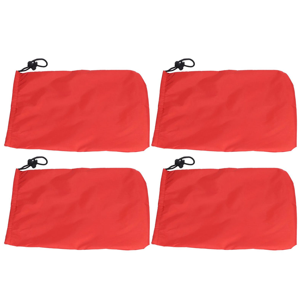 4PCS Car Rearview Mirror Protective Cover 190T Polyester Taffeta Faucet Frost Guard CoverRed