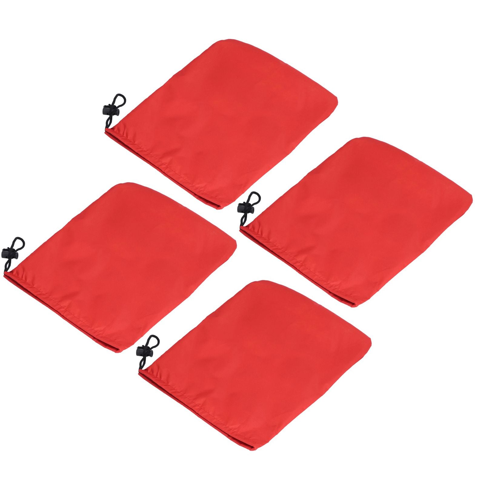 4PCS Car Rearview Mirror Protective Cover 190T Polyester Taffeta Faucet Frost Guard CoverRed