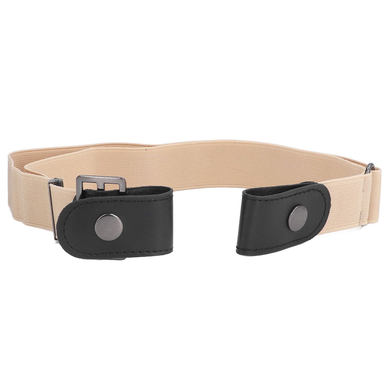 Buckle Free Stretch Belt Adjustable Japanese Lazy Invisible Traceless Belts for WomenKhaki