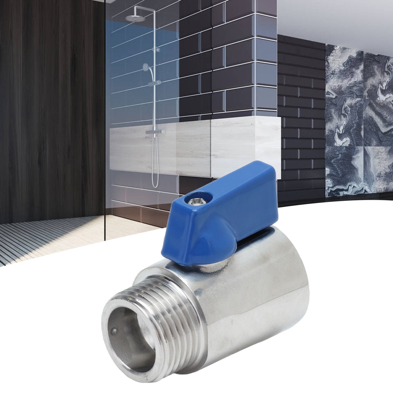 5/8 Inch BSP PN63 Mini Ball Valve 304 Stainless Steel Mini Sanitary Female To Male Ball Valve for Beer Homebrew Tap Head