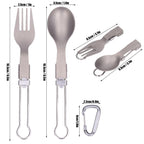 Camping Cutlery Set Camping Foldable Spoon Fork Portable Travel Tableware for Outdoor Picnic