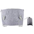 Windshield Cover Waterproof Snowproof Large Coverage Area Universal Windshield Protector with Reflective StripsGrey