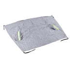Windshield Cover Waterproof Snowproof Large Coverage Area Universal Windshield Protector with Reflective StripsGrey