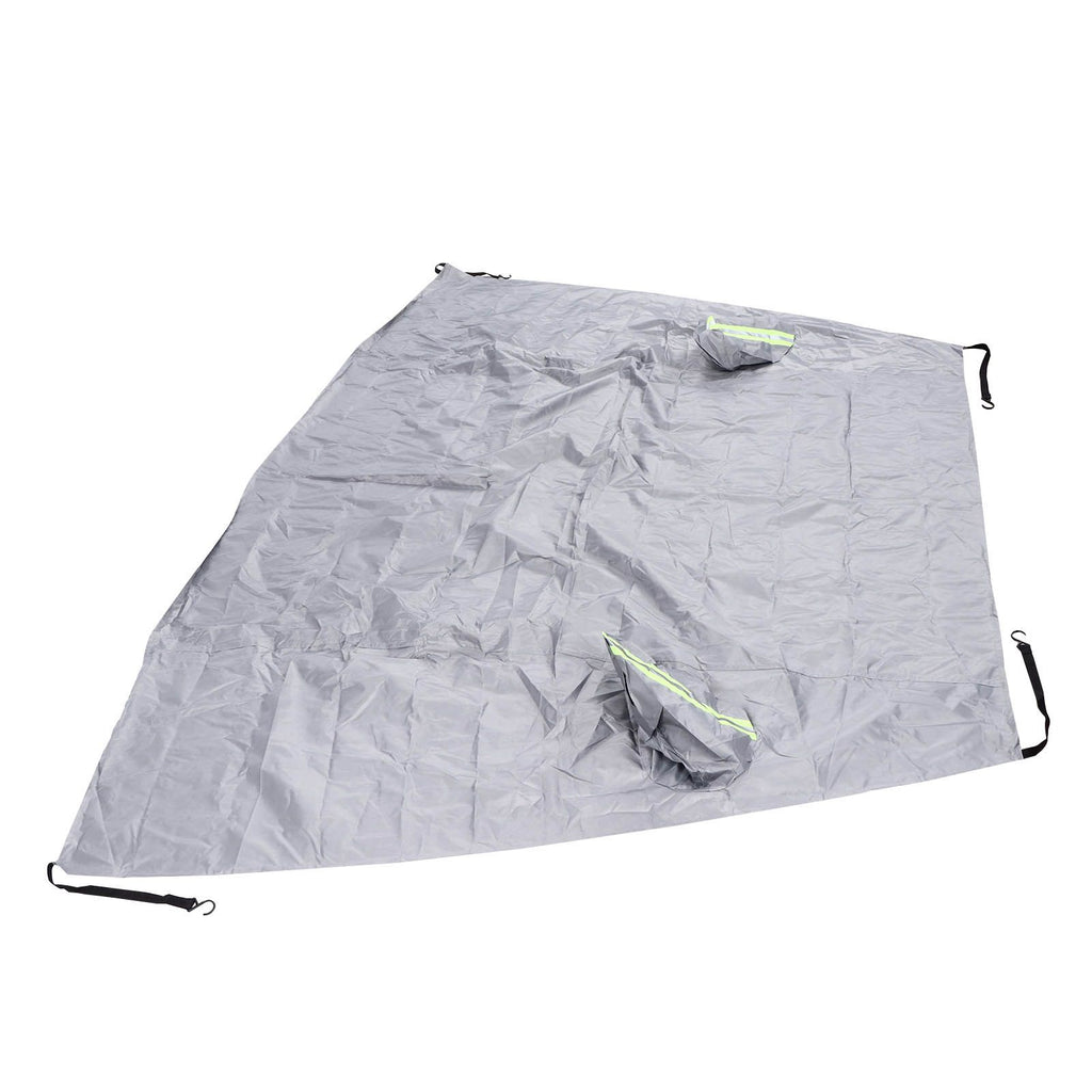 Windshield Cover Waterproof Snowproof Large Coverage Area Universal Windshield Protector with Reflective StripsGrey