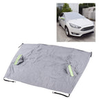 Windshield Cover Waterproof Snowproof Large Coverage Area Universal Windshield Protector with Reflective StripsGrey