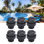 10PCS Drain Plug Fine Workmanship Simple Operation Rubber Material Small Volume 1/4in Swimming Pool Stopper