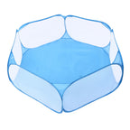 Pet Cage Tent Transparent Breathable Portable Small Animal Playpen for Hamsters Guinea Pigs
