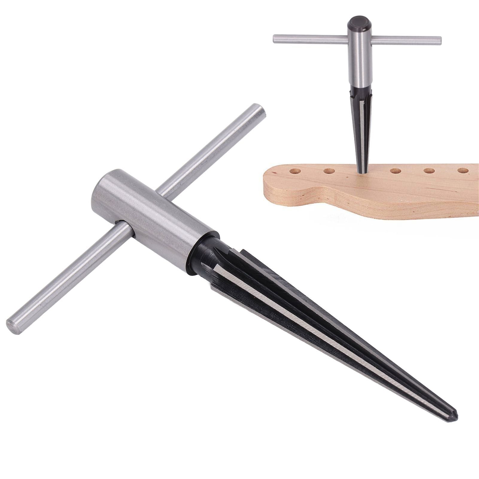 Reamer T Shape Handle Fine Workmanship High Hardness High Speed Steel Tapered ReamerTaper Reamer with Round Handle 5-16mm