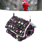 Bird Nest Suspensible Design Soft Plush Warm Safe Portable Size Space Saving Easy Cleaning Parakeet Nest