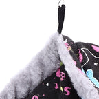 Bird Nest Suspensible Design Soft Plush Warm Safe Portable Size Space Saving Easy Cleaning Parakeet Nest