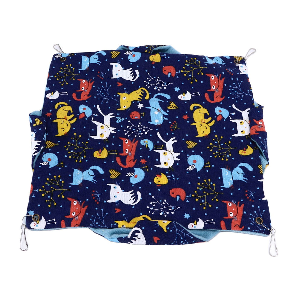 Pet Double Layer Warm Hammock Safe Warm Foldable Hanging Pet Sleeping Bag for Small Pets Hamster