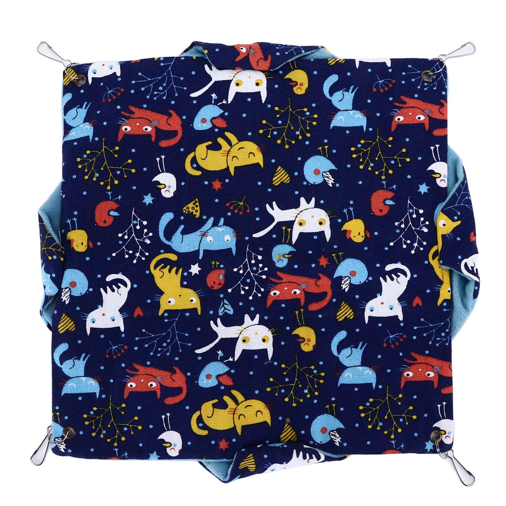 Pet Double Layer Warm Hammock Safe Warm Foldable Hanging Pet Sleeping Bag for Small Pets Hamster