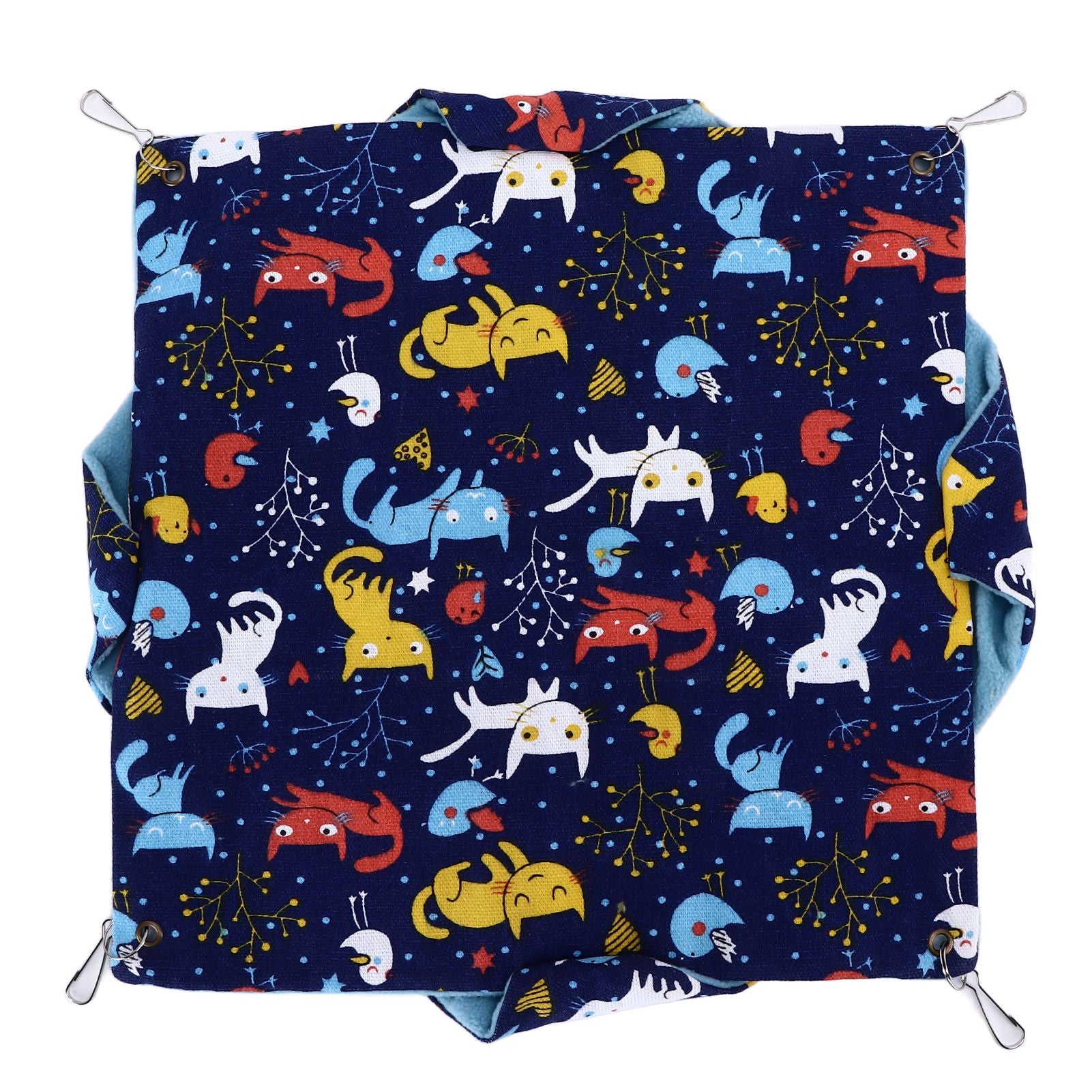 Pet Double Layer Warm Hammock Safe Warm Foldable Hanging Pet Sleeping Bag for Small Pets Hamster