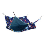 Pet Double Layer Warm Hammock Safe Warm Foldable Hanging Pet Sleeping Bag for Small Pets Hamster