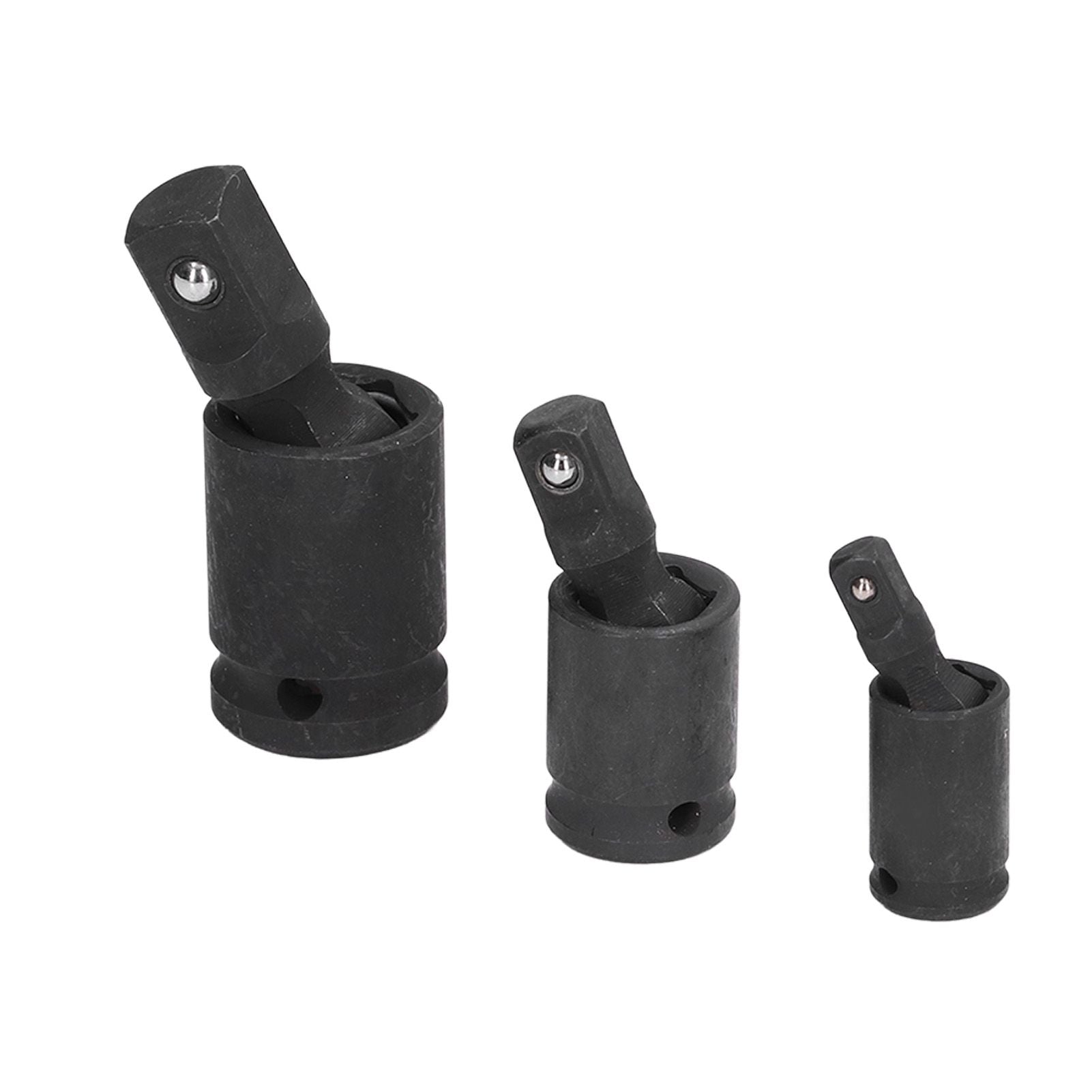 3PCS Universal Joint Socket Adapter 1/2 1/4 3/8 Drive Impact Adapter Socket Extension Adapter