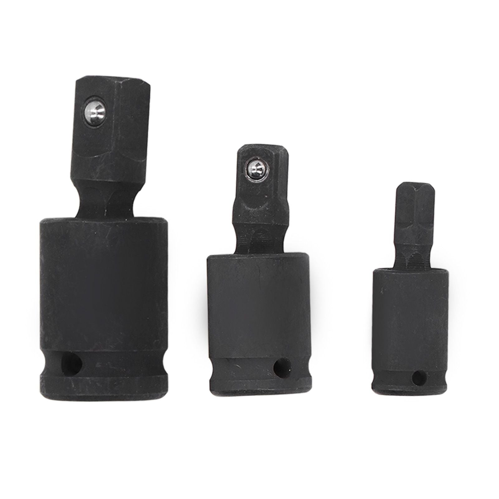 3PCS Universal Joint Socket Adapter 1/2 1/4 3/8 Drive Impact Adapter Socket Extension Adapter