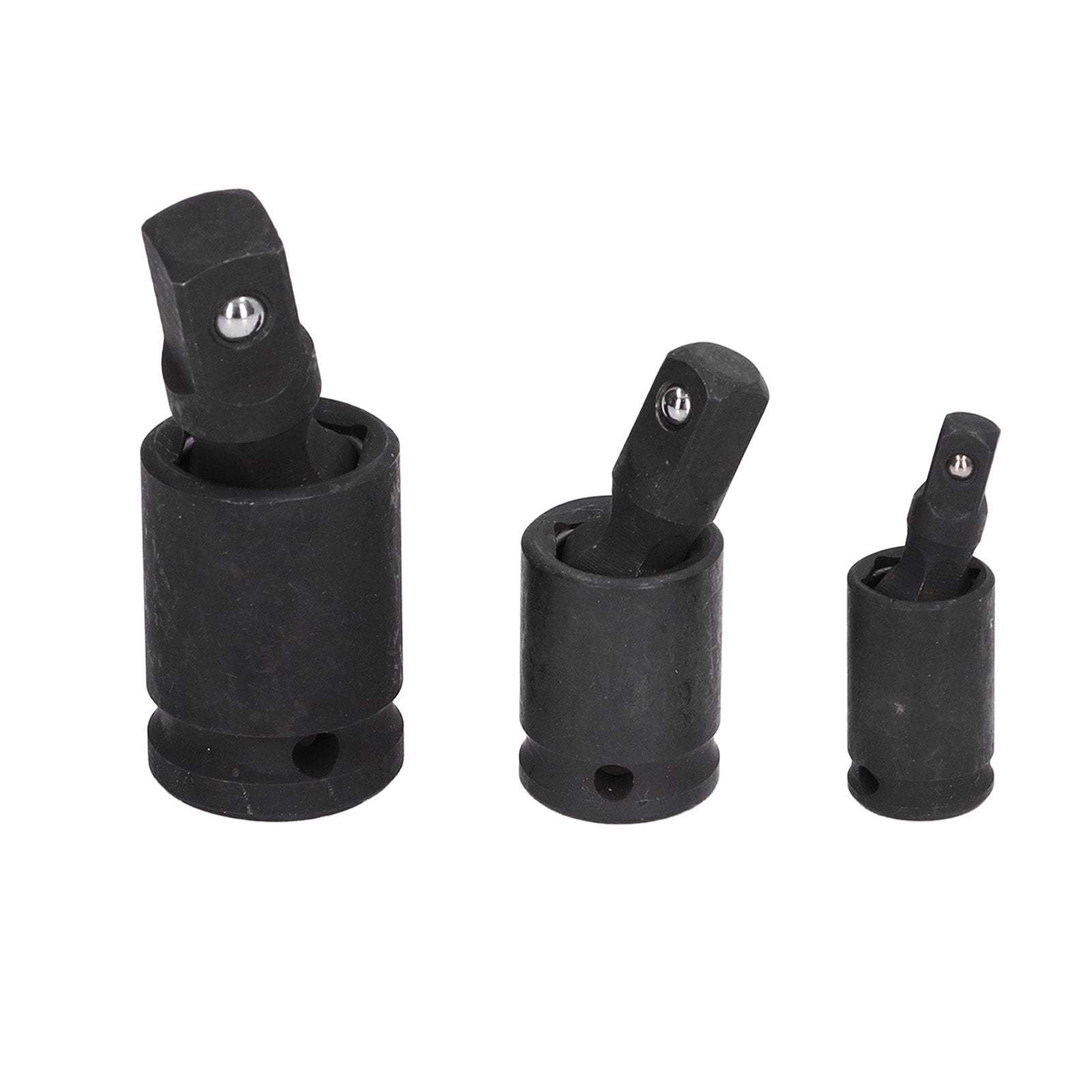 3PCS Universal Joint Socket Adapter 1/2 1/4 3/8 Drive Impact Adapter Socket Extension Adapter