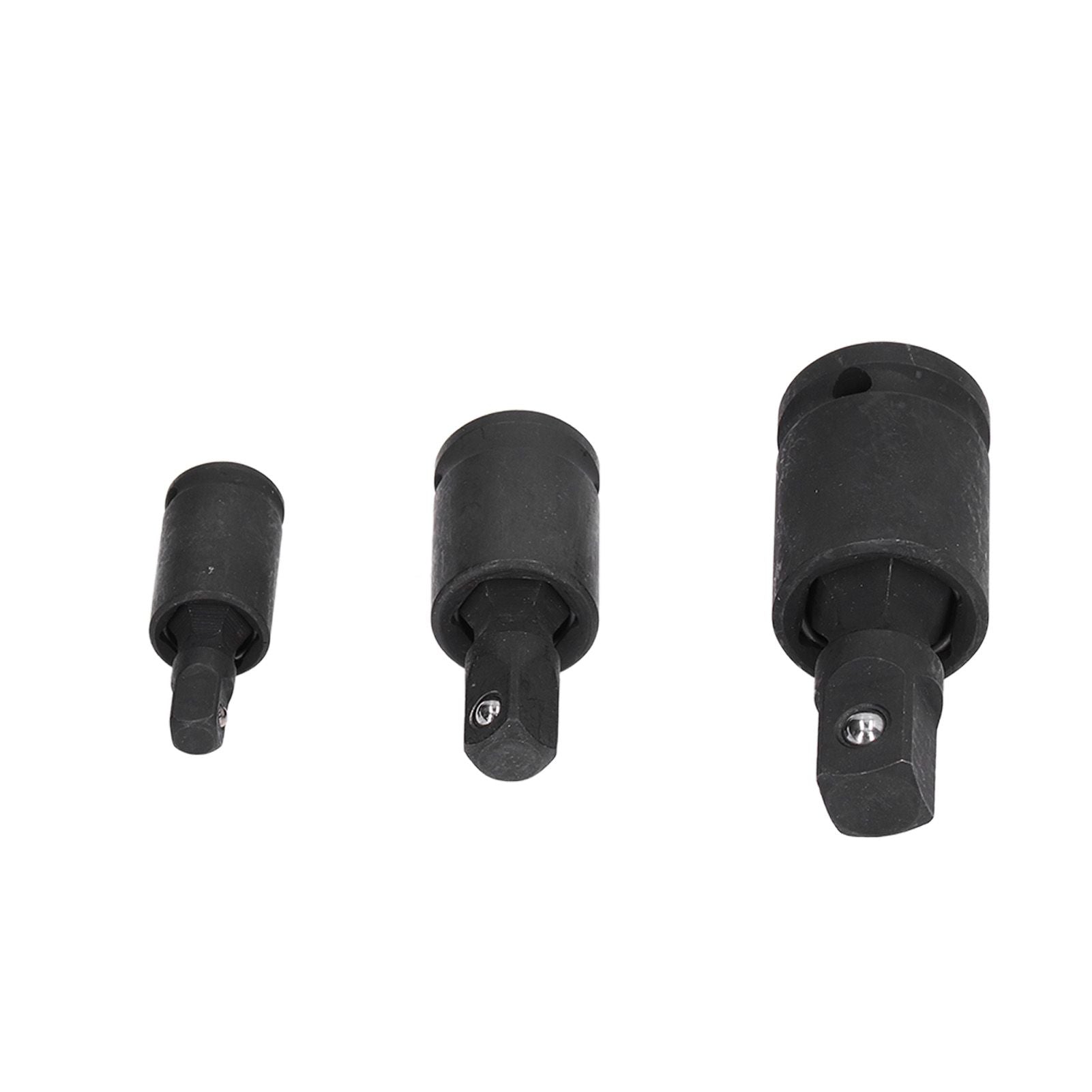 3PCS Universal Joint Socket Adapter 1/2 1/4 3/8 Drive Impact Adapter Socket Extension Adapter