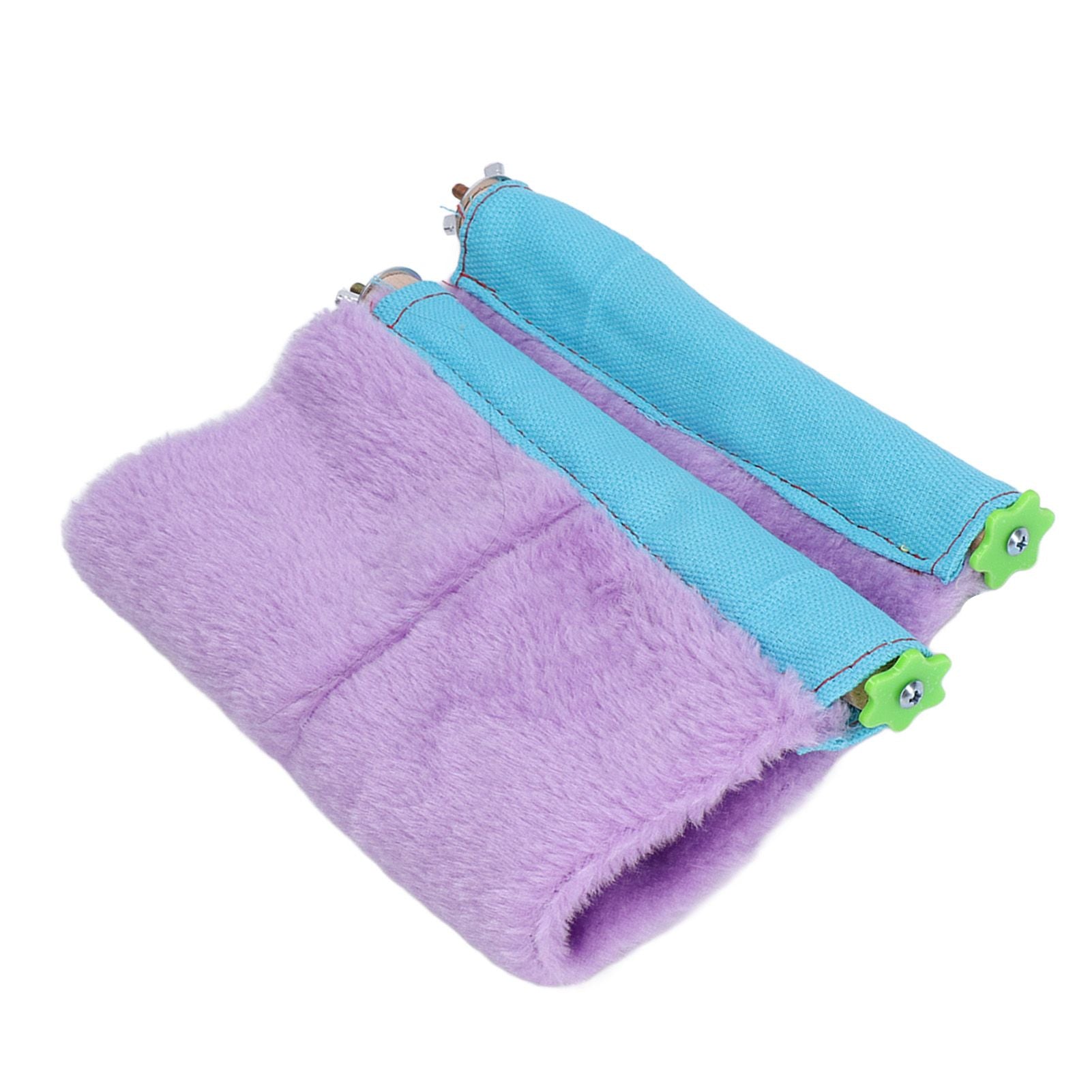 Bird Bed Chinchilla Honey Glider Flying Parrot Portable Soft Warm Hanging Hammock NestPurple