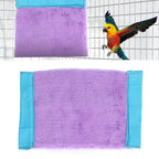 Bird Bed Chinchilla Honey Glider Flying Parrot Portable Soft Warm Hanging Hammock NestPurple