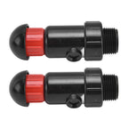 2Pcs Irrigation Exhaust Valve External Thread G3 / 4 Easy Use Good Sealing Automatic Intake Valve