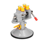 Suction Cup Carving Vise Universal Mini Drill Press Vises for Desktop 360 Degree Rotation