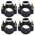 4 Sets Water Drain Saddle Plastic Pipe Additional Quick Connector Tee Kit G1 Female Thread