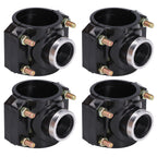 4 Sets Water Drain Saddle Plastic Pipe Additional Quick Connector Tee Kit G1 Female Thread