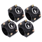 4 Sets Water Drain Saddle Plastic Pipe Additional Quick Connector Tee Kit G1 Female Thread