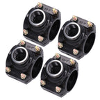 4 Sets Water Drain Saddle Plastic Pipe Additional Quick Connector Tee Kit G1 Female Thread