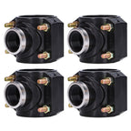 4 Sets Water Drain Saddle Plastic Pipe Additional Quick Connector Tee Kit G1 Female Thread