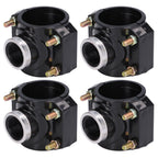 4 Sets Water Drain Saddle Plastic Pipe Additional Quick Connector Tee Kit G1 Female Thread