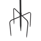 Shepherd's Hook Detachable Bird Feeder Hanger Iron 2 Hooks 5 Prong Bases Courtyard Accessories