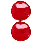 2Pcs Pool Lens Cover Plastic Red Transparent Underwater Light Lens Covers for Spa Lights 19cm