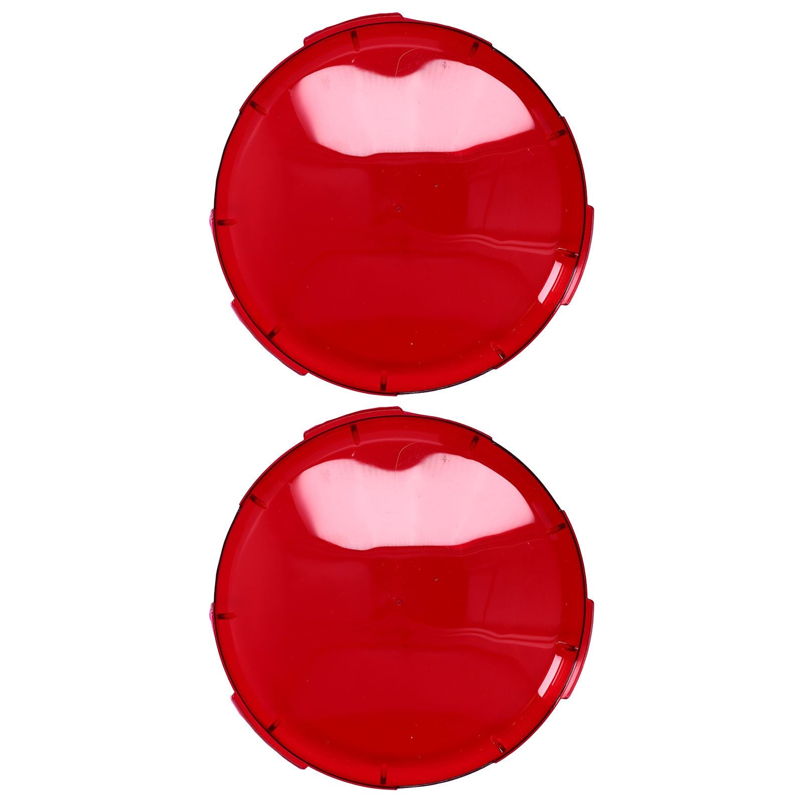 2Pcs Pool Lens Cover Plastic Red Transparent Underwater Light Lens Covers for Spa Lights 19cm