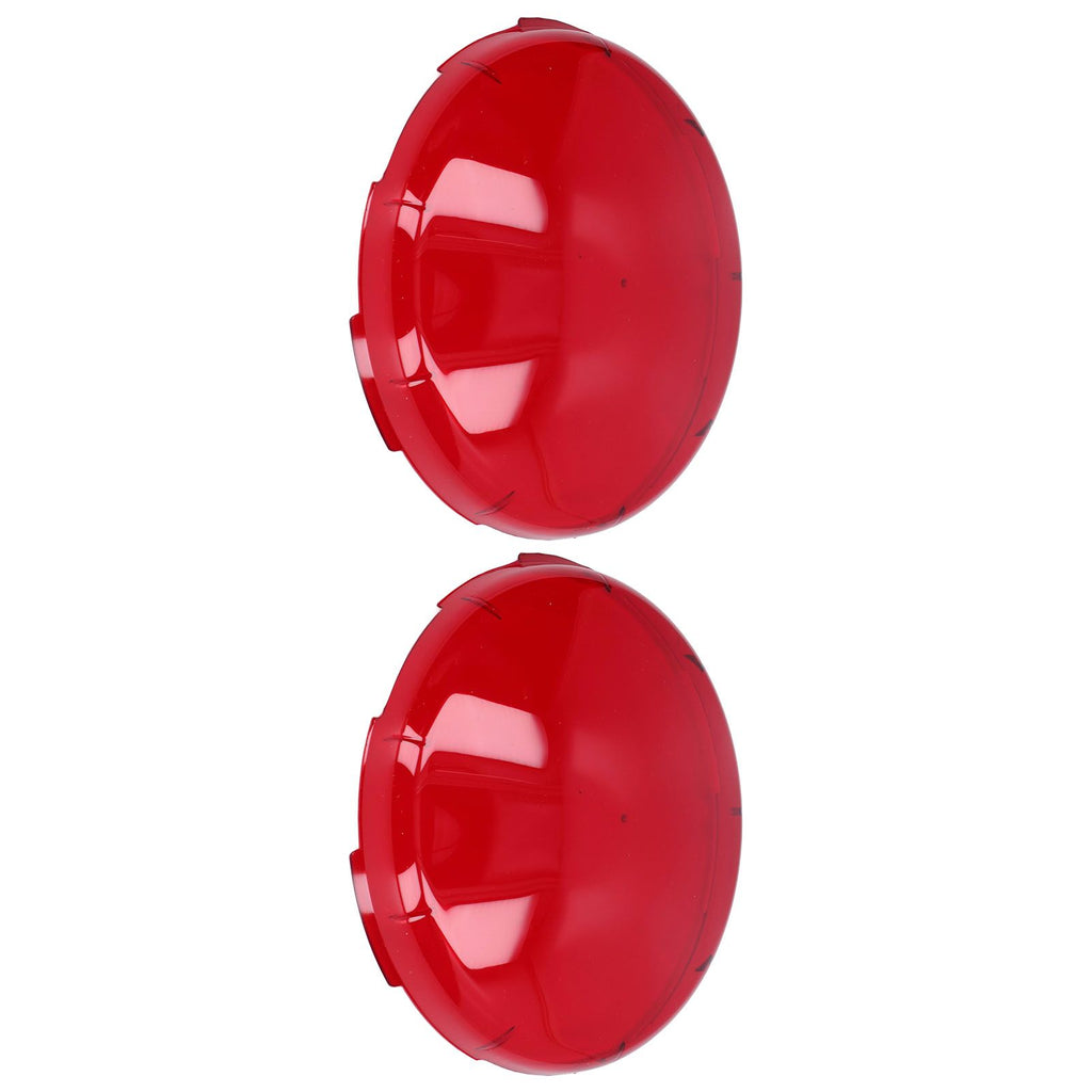 2Pcs Pool Lens Cover Plastic Red Transparent Underwater Light Lens Covers for Spa Lights 19cm