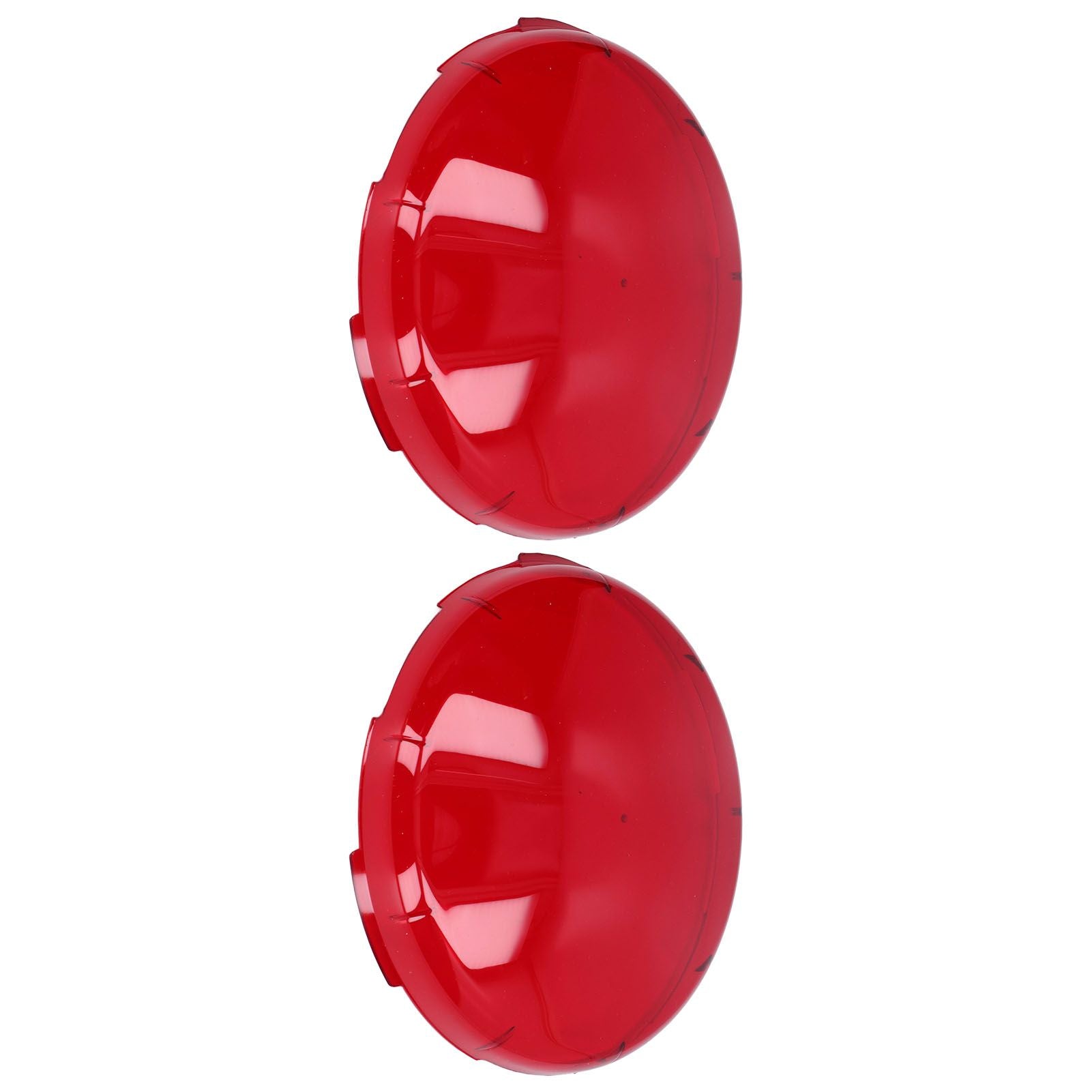 2Pcs Pool Lens Cover Plastic Red Transparent Underwater Light Lens Covers for Spa Lights 19cm
