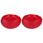 2Pcs Pool Lens Cover Plastic Red Transparent Underwater Light Lens Covers for Spa Lights 19cm