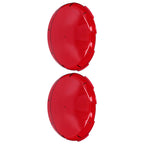 2Pcs Pool Lens Cover Plastic Red Transparent Underwater Light Lens Covers for Spa Lights 19cm