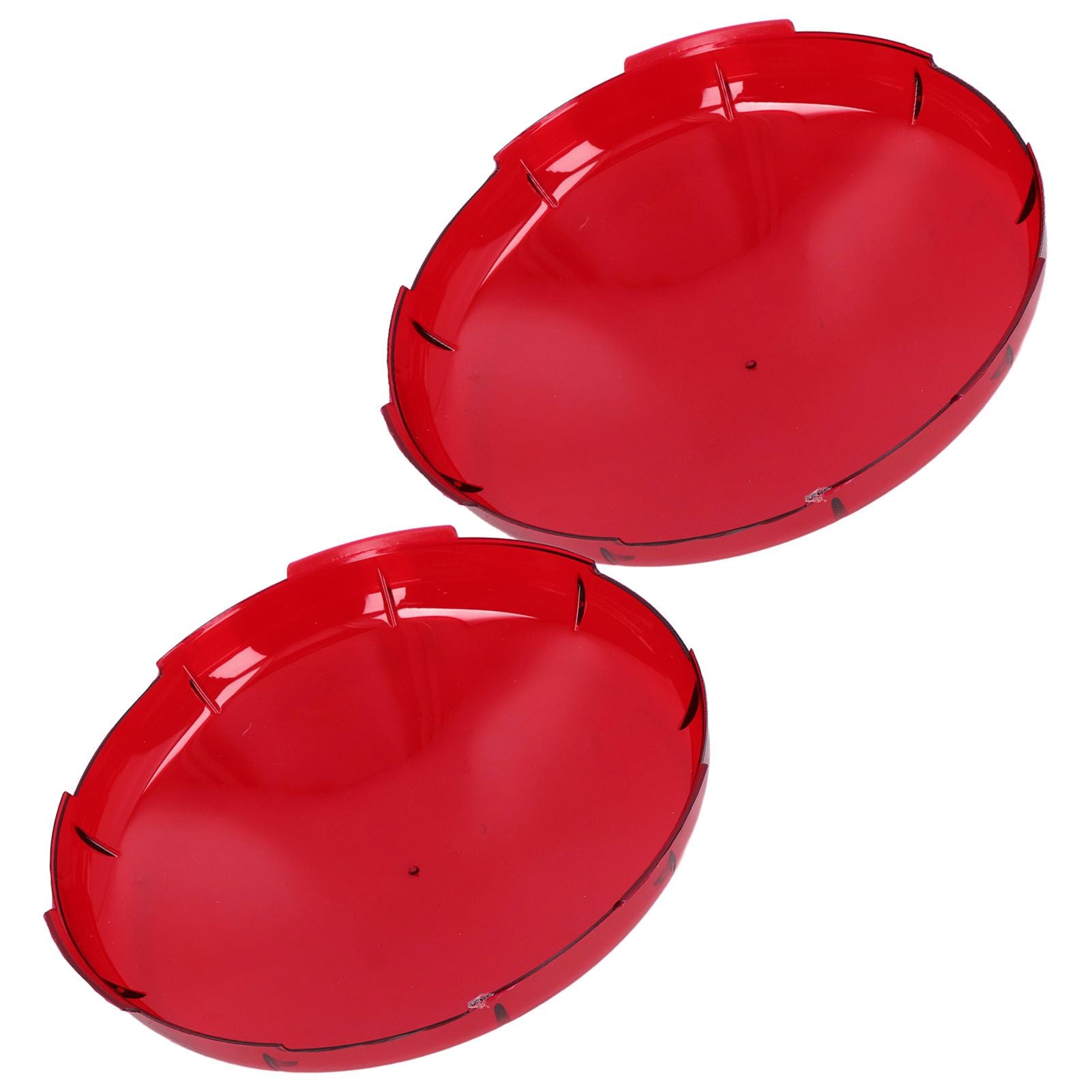 2Pcs Pool Lens Cover Plastic Red Transparent Underwater Light Lens Covers for Spa Lights 19cm